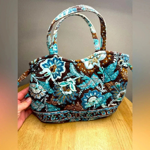 Vera Bradley Handbags - Vera Bradley Java Blue Quilted Mini Purse